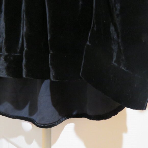 FREE PEOPLE X CP SHADES Jacey Velvet Mini Dress in Black Boho Minimalist Size S - Picture 6 of 13